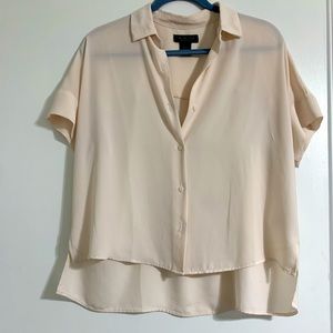 Cream Button up Blouse